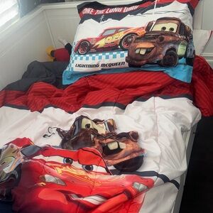 Disney Cars Pillowcase - Red, Black, and White